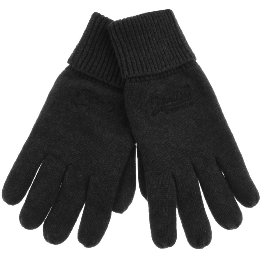 Alternative Image for ProductSuperdry Orange Label Logo Gloves Grey1